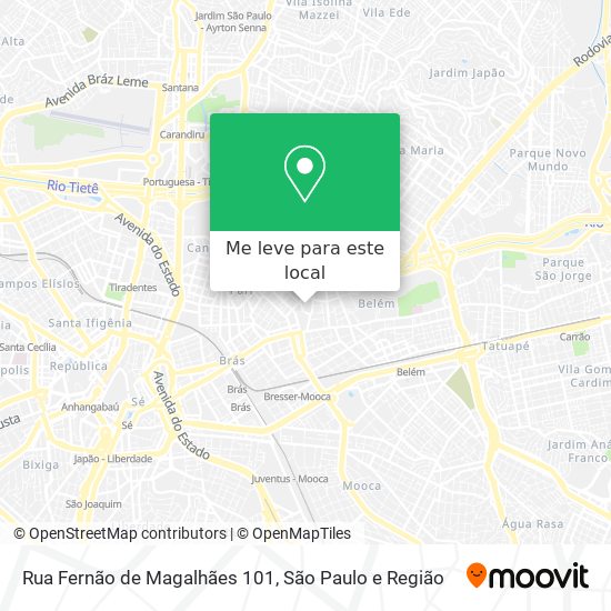 Rua Fernão de Magalhães 101 mapa