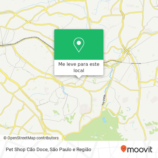 Pet Shop Cão Doce mapa