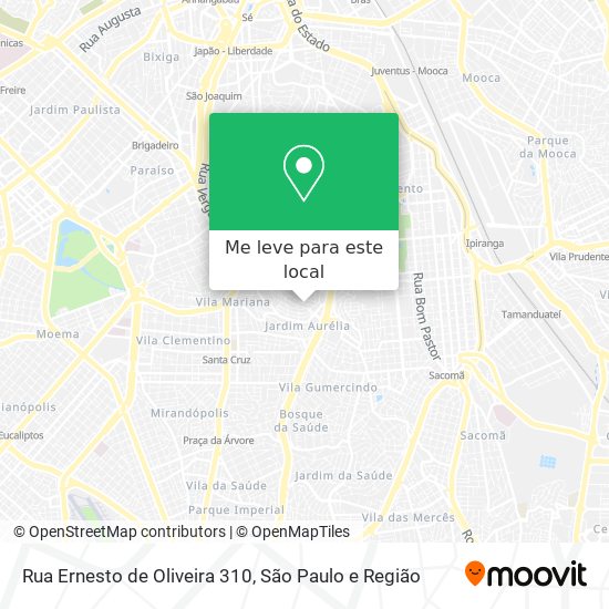 Rua Ernesto de Oliveira  310 mapa