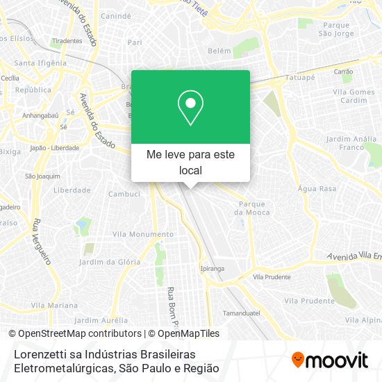 Lorenzetti sa Indústrias Brasileiras Eletrometalúrgicas mapa