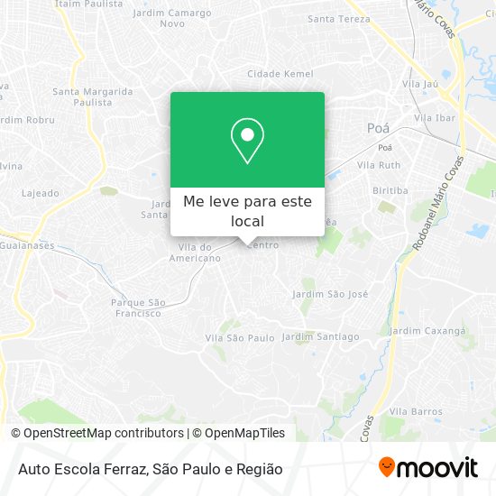 Auto Escola Ferraz mapa