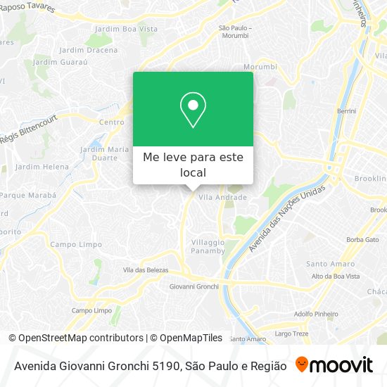 Avenida Giovanni Gronchi 5190 mapa
