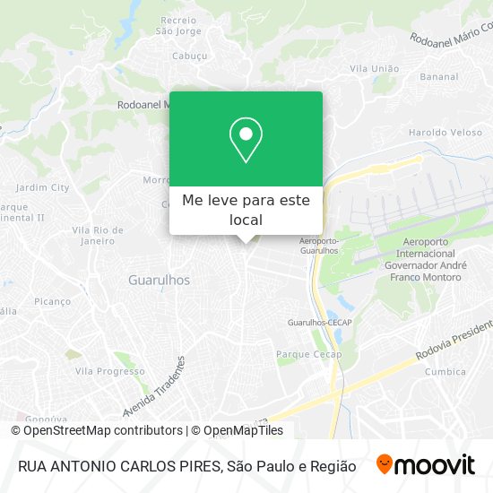 RUA ANTONIO CARLOS PIRES mapa