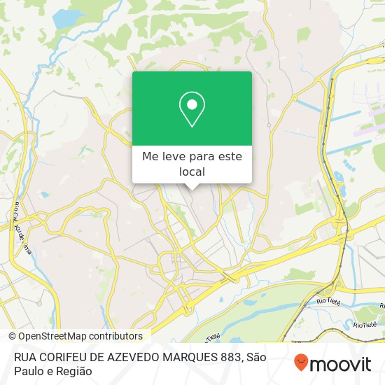 RUA CORIFEU DE AZEVEDO MARQUES 883 mapa