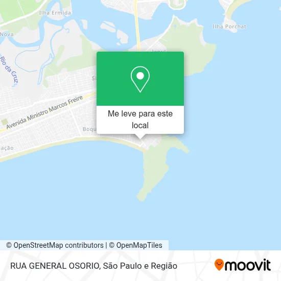 RUA GENERAL OSORIO mapa