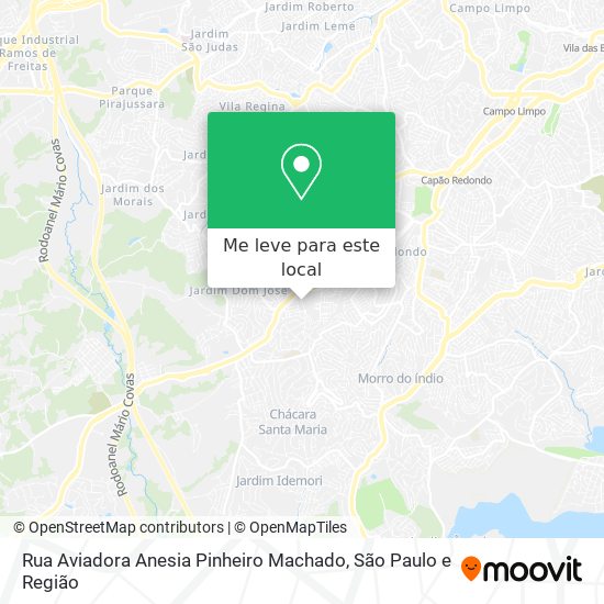 Rua Aviadora Anesia Pinheiro Machado mapa