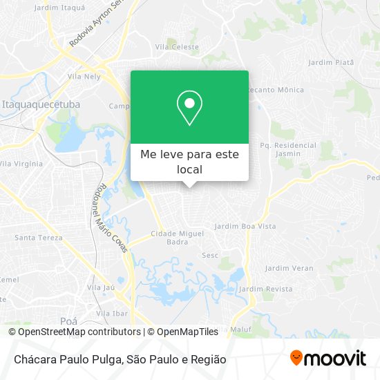 Chácara Paulo Pulga mapa