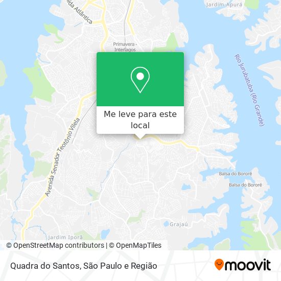 Quadra do Santos mapa