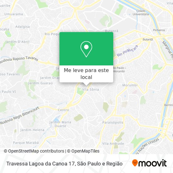 Travessa Lagoa da Canoa 17 mapa