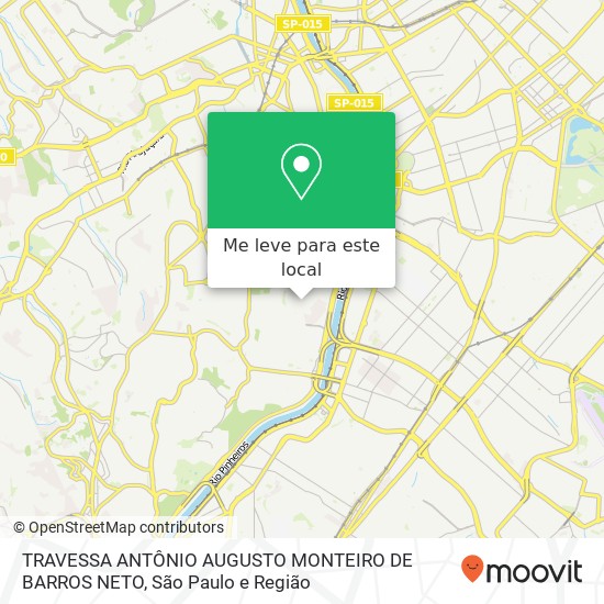 TRAVESSA ANTÔNIO AUGUSTO MONTEIRO DE BARROS NETO mapa