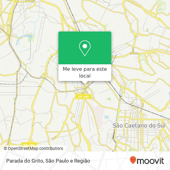 Parada do Grito mapa