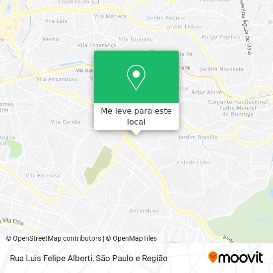 Rua Luis Felipe Alberti mapa