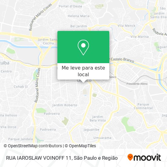 RUA IAROSLAW VOINOFF 11 mapa