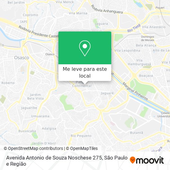 Avenida Antonio de Souza Noschese 275 mapa