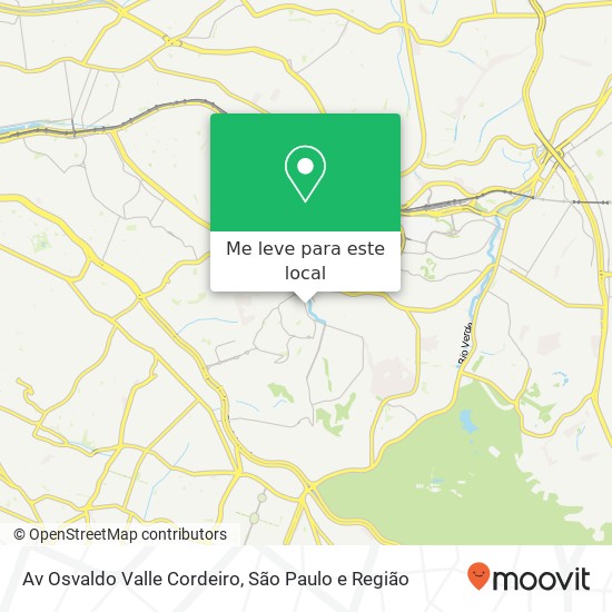 Av  Osvaldo Valle Cordeiro mapa