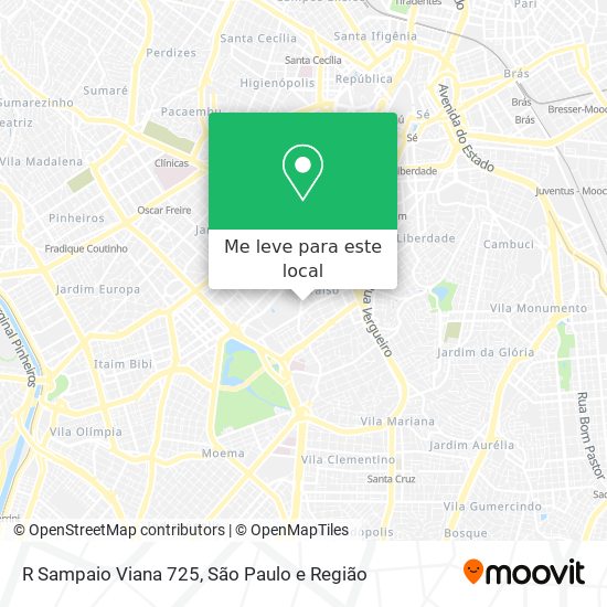 R Sampaio Viana 725 mapa