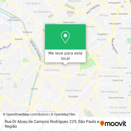 Rua Dr  Alceu de Campos Rodrigues  229 mapa