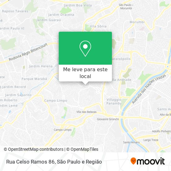 Rua Celso Ramos 86 mapa