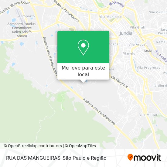 RUA DAS MANGUEIRAS mapa