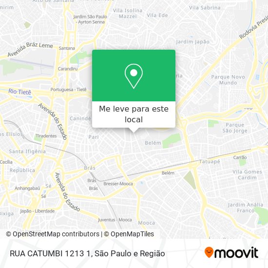 RUA CATUMBI  1213 1 mapa