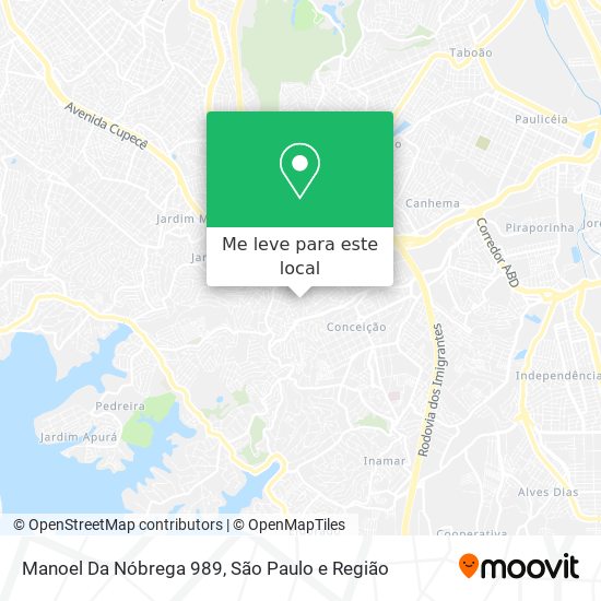 Manoel Da Nóbrega 989 mapa