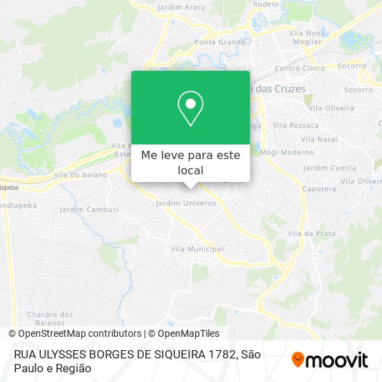 RUA ULYSSES BORGES DE SIQUEIRA 1782 mapa