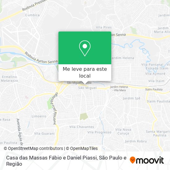 Casa das Massas Fábio e Daniel Piassi mapa