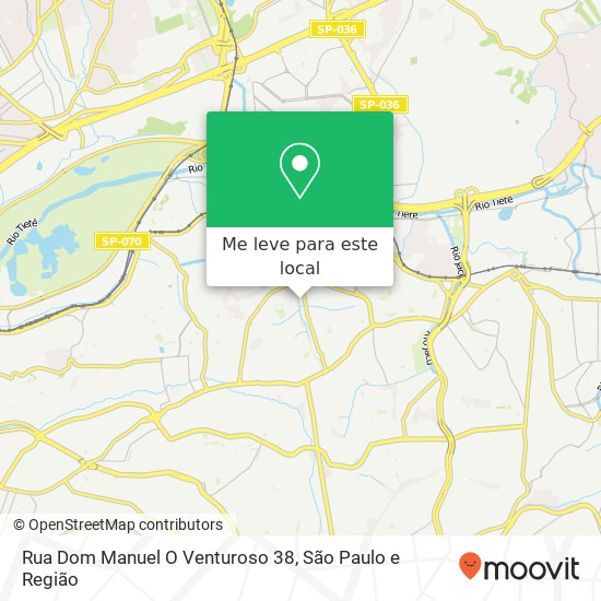 Rua Dom Manuel O Venturoso 38 mapa