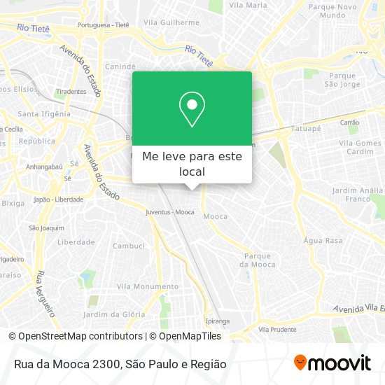 Rua da Mooca 2300 mapa