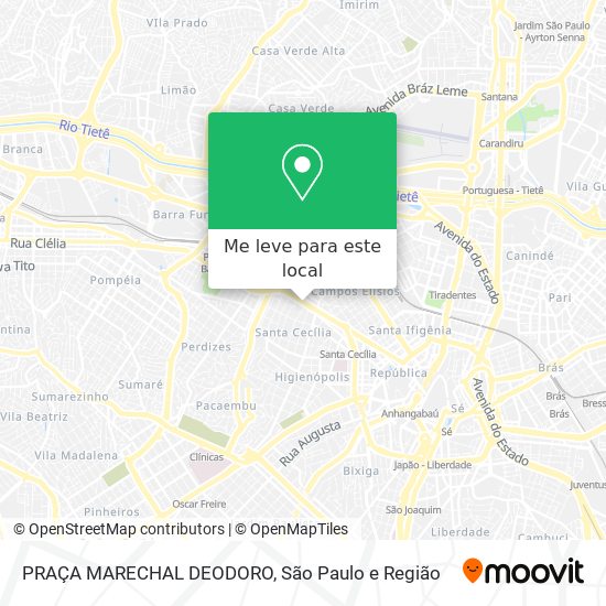 PRAÇA MARECHAL DEODORO mapa