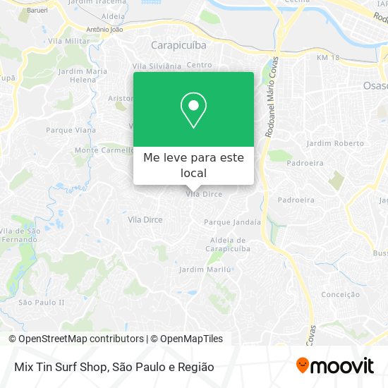 Mix Tin Surf Shop mapa