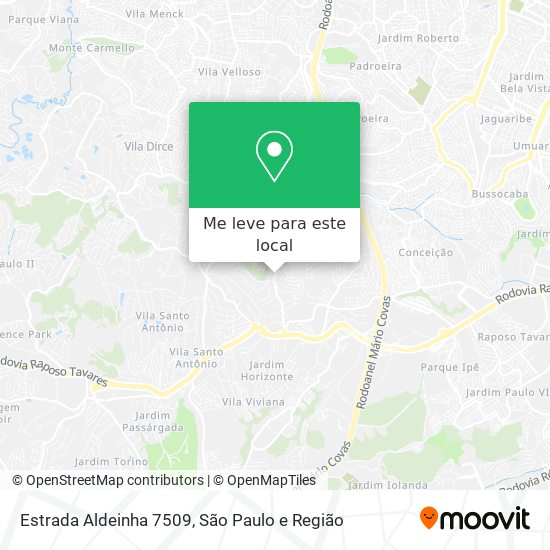 Estrada Aldeinha 7509 mapa