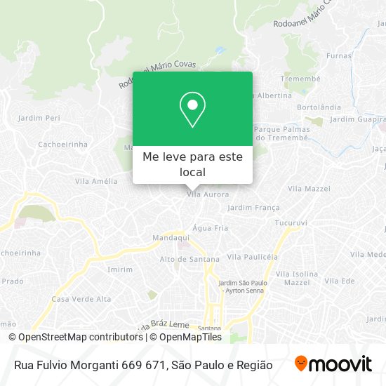 Rua Fulvio Morganti 669   671 mapa