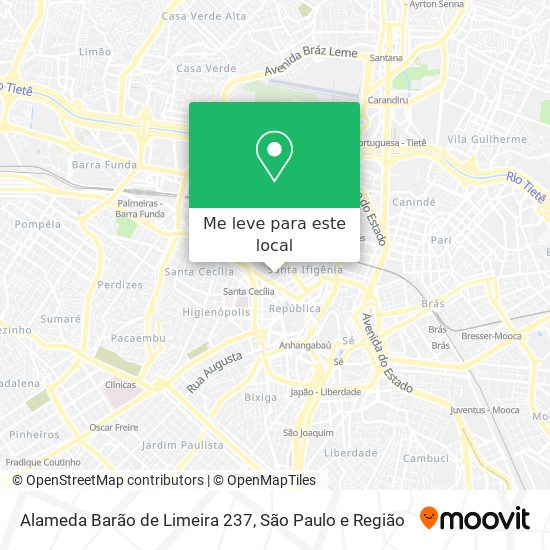 Alameda Barão de Limeira 237 mapa