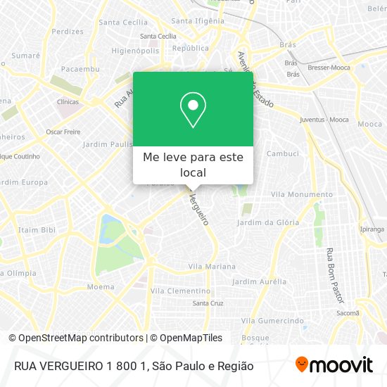 RUA VERGUEIRO  1 800 1 mapa