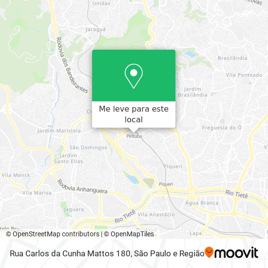 Rua Carlos da Cunha Mattos 180 mapa