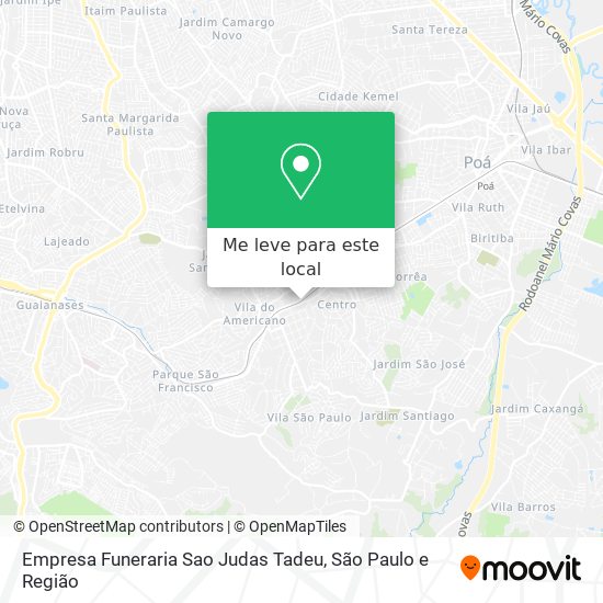 Empresa Funeraria Sao Judas Tadeu mapa