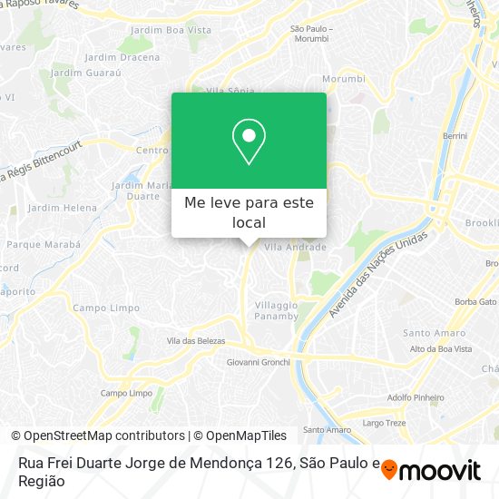 Rua Frei Duarte Jorge de Mendonça 126 mapa