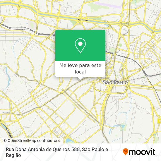 Rua Dona Antonia de Queiros 588 mapa
