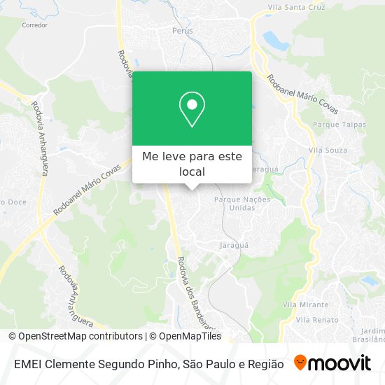 EMEI Clemente Segundo Pinho mapa