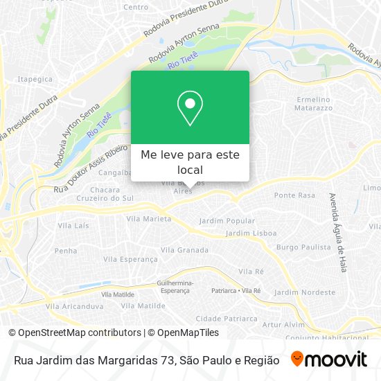 Rua Jardim das Margaridas 73 mapa