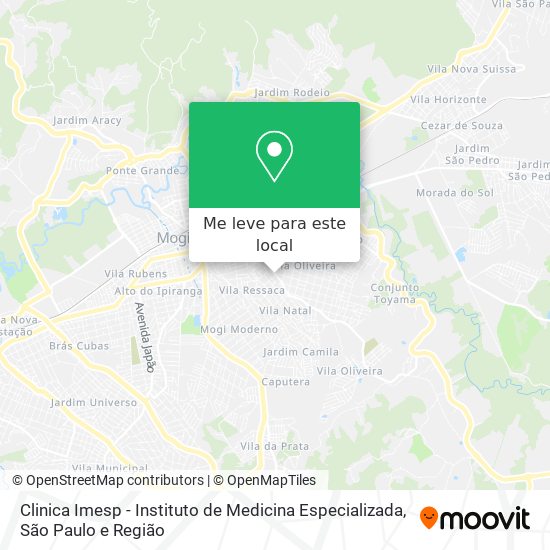 Clinica Imesp - Instituto de Medicina Especializada mapa