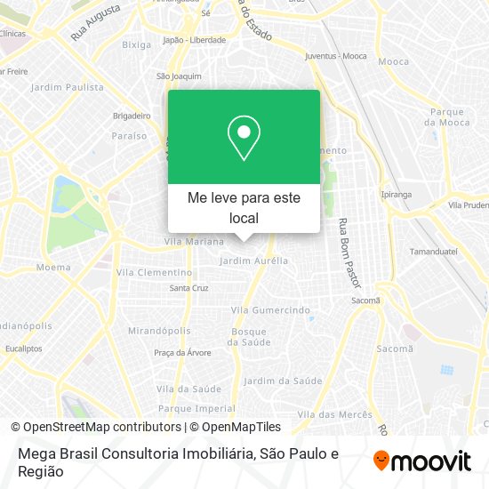 Mega Brasil Consultoria Imobiliária mapa