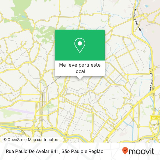 Rua Paulo De Avelar 841 mapa