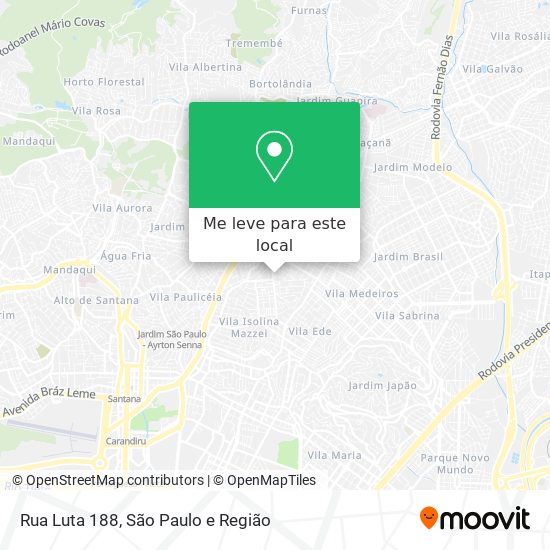 Rua Luta 188 mapa