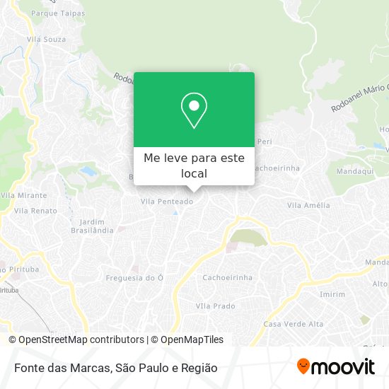 Fonte das Marcas mapa