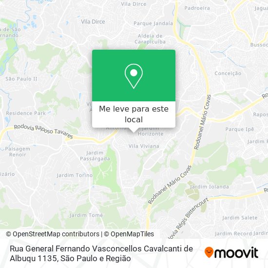 Rua General Fernando Vasconcellos Cavalcanti de Albuqu 1135 mapa