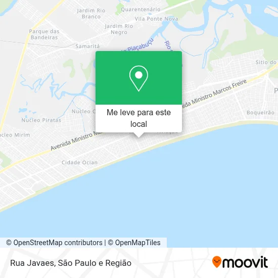 Rua Javaes mapa