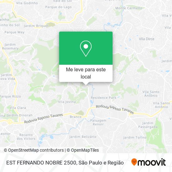 EST FERNANDO NOBRE 2500 mapa