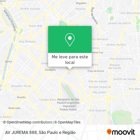 AV JUREMA 888 mapa